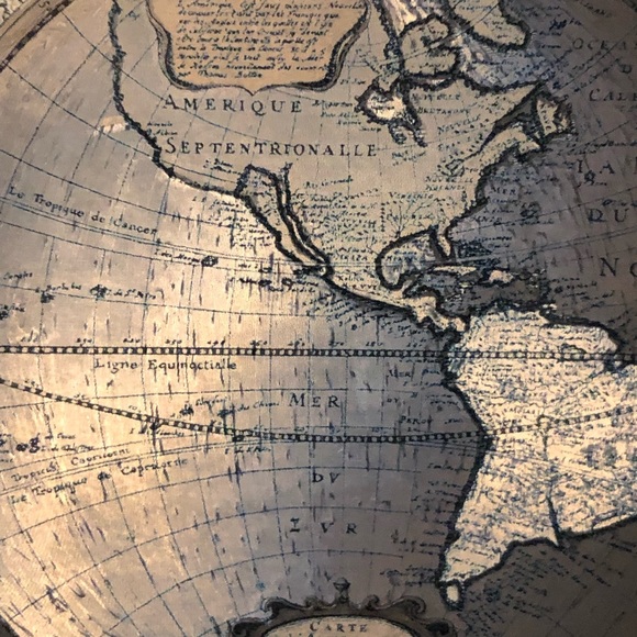 Nova Totivs Terrarvm Orbis Geographica World Map Foil Framed 14.5x12.5" - Picture 9 of 10